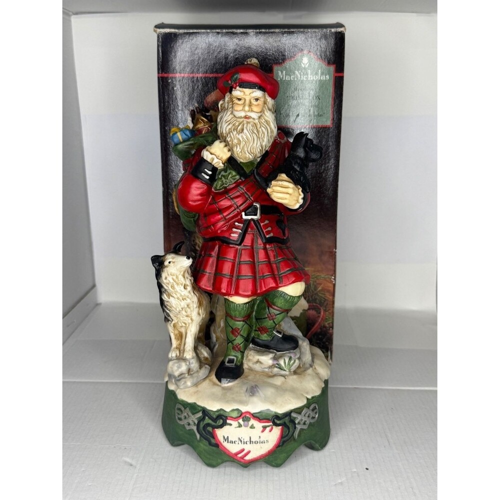 MacNicholas Jolly Old St Nicholas porcelain music box